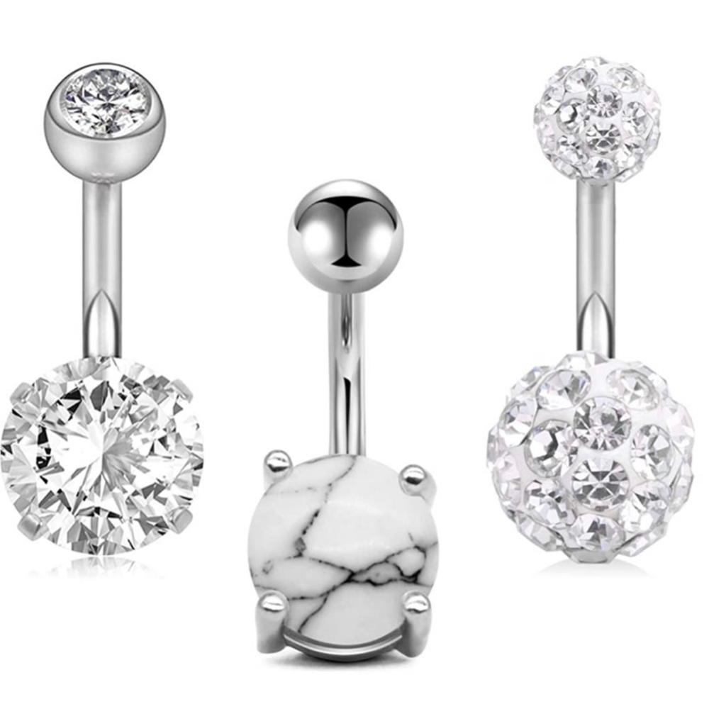 8 mm bar length belly rings